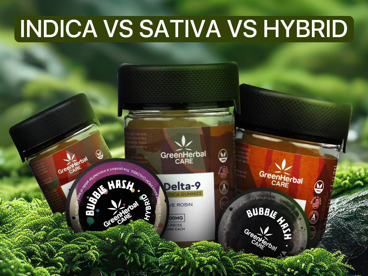 Indica vs Sativa vs Hybrid: What’s the Difference?