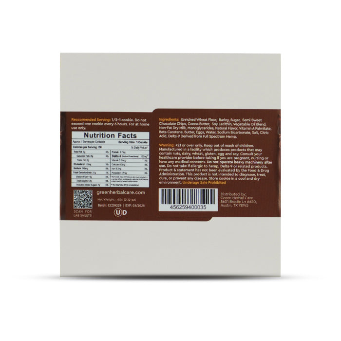 Buy Delta-9 THC Chocolate Chips Cookie