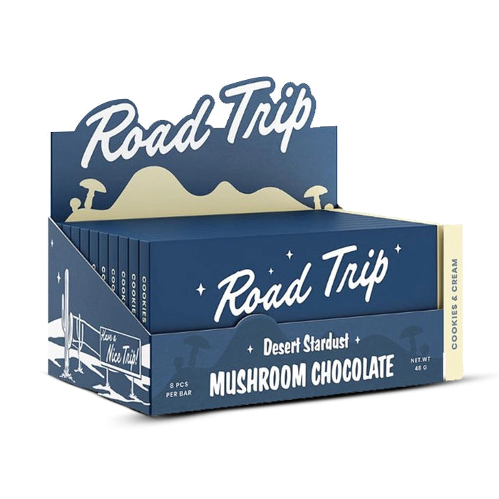 road trip mushroom chocolate bars