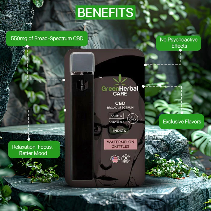 GHC CBD Broad Spectrum Disposable Vape