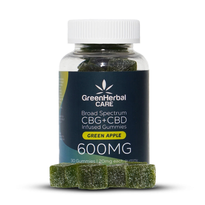CBG CBD Broad Spectrum Gummies 600mg