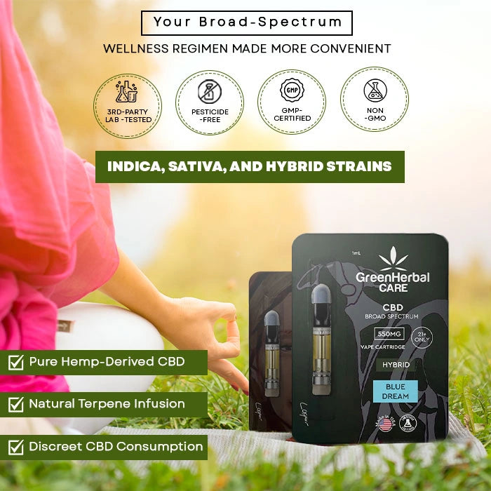 CBD Broad Spectrum Vape Cartridge