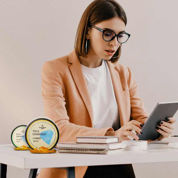 GHC THCA Diamonds Dab Lifestyle Pic
