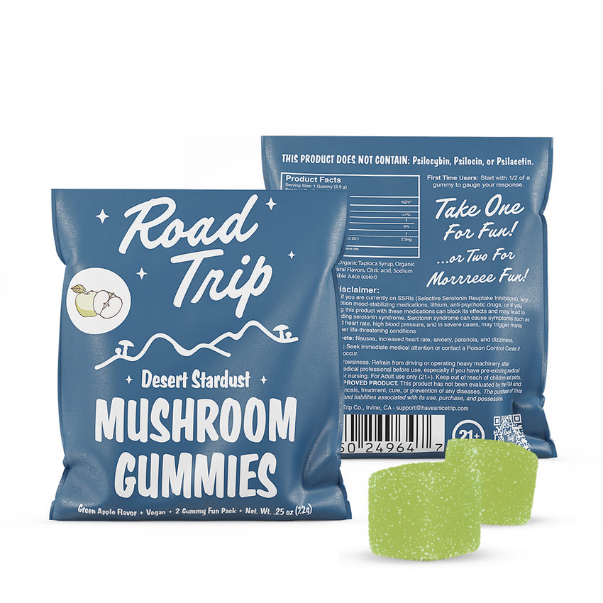 Road Trip Magic Mushroom Gummies Green Apple