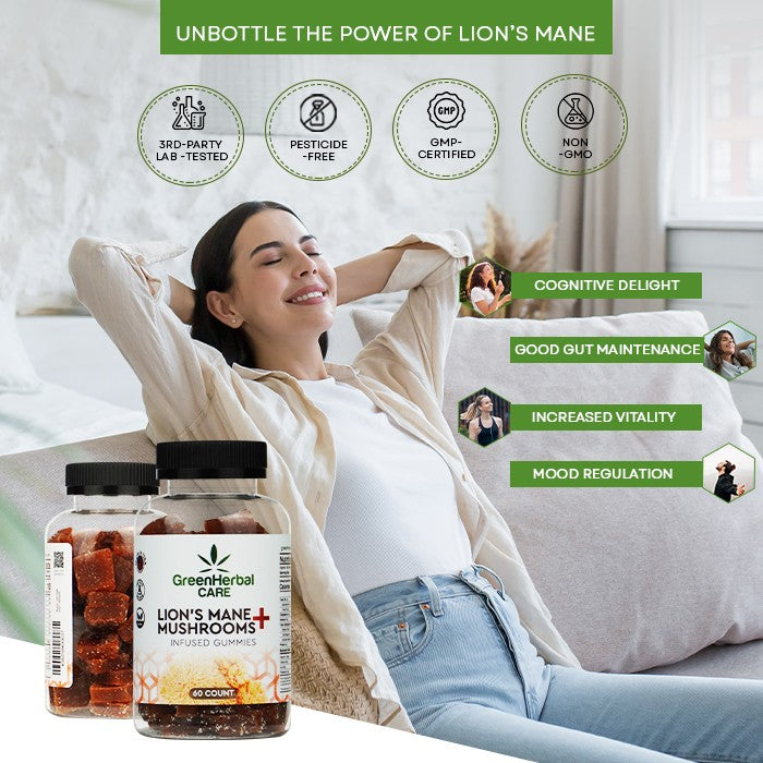 Lions Mane mushrooms Gummies Lifestyle Benefits