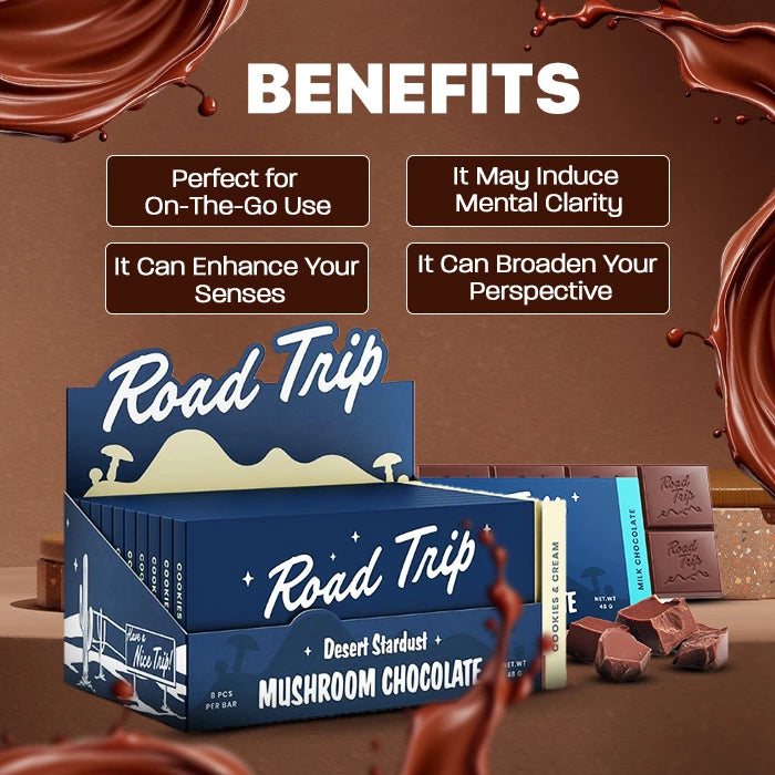 road trip mushroom chocolate benefits