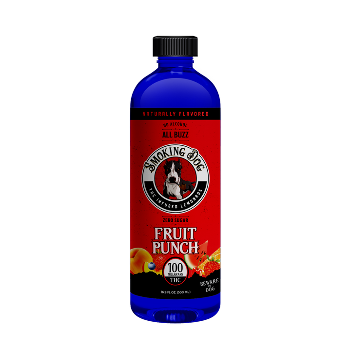 smoking dog delta-9 thc infused lemonade fruit punch flavor