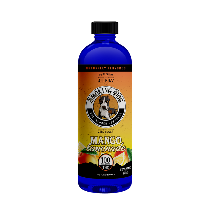 smoking dog delta-9 thc infused lemonade mango flavor