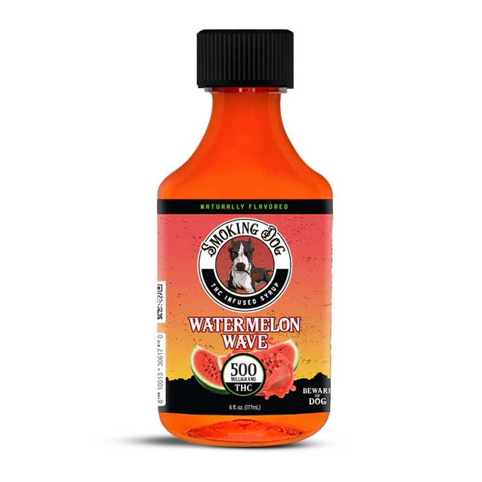 smoking dog delta 9 thc syrup 500mg watermelon flavor