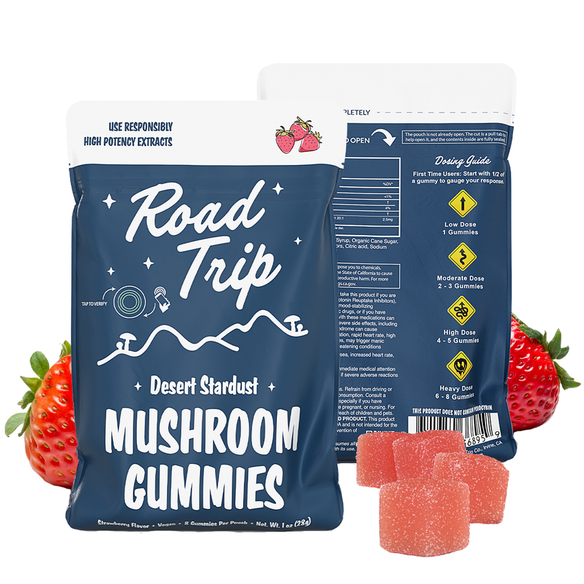 Road Trip Desert Stardust Mushroom Gummies Strawberry