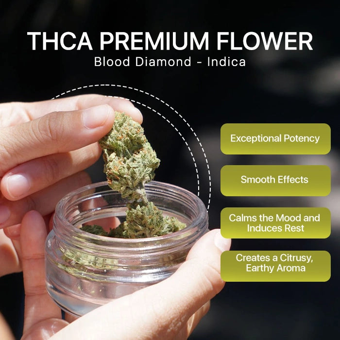 Blood Diamond THCA Flower Indica Strain