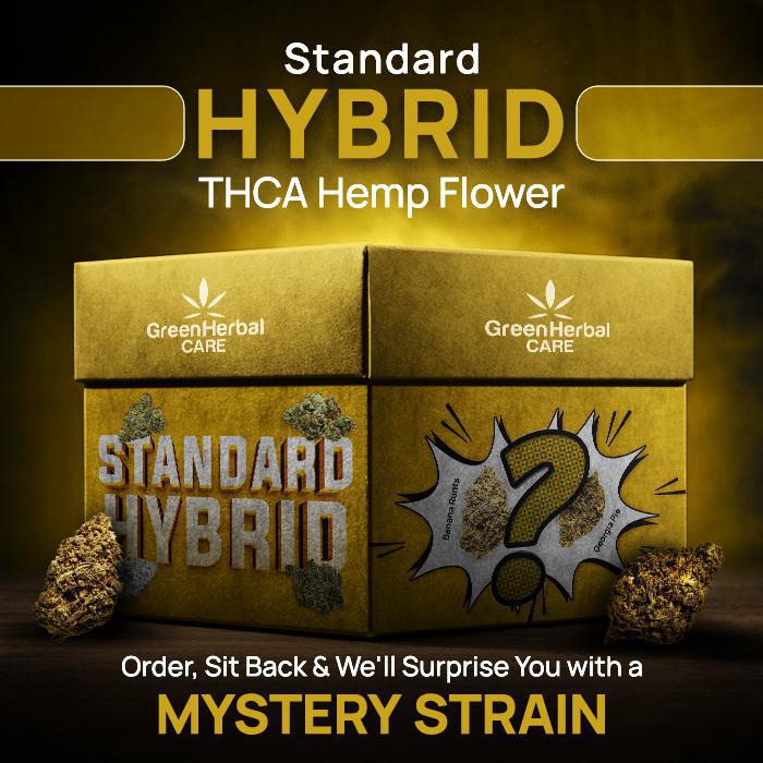 standard hybrid thca hemp flower mystery strain