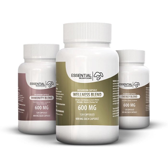 essential mushrooms wellness blend capsules