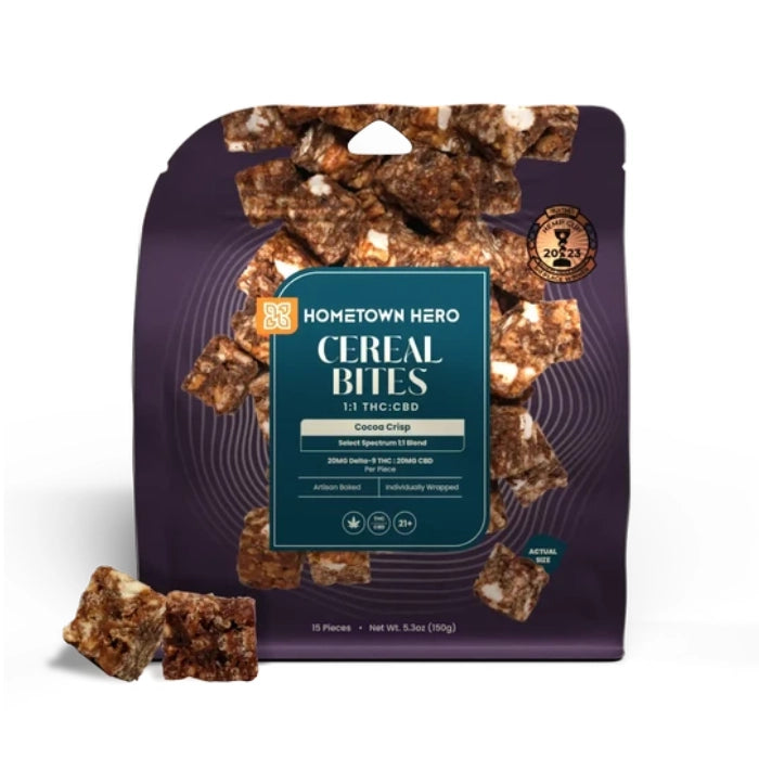 hometown hero cereal bites cocoa crisp cereal bites