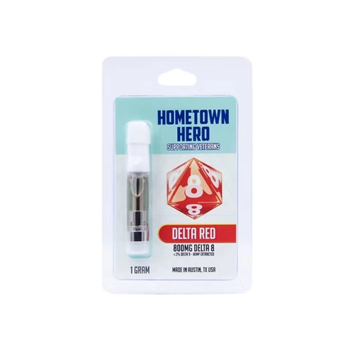 hometown hero delta8 thc vape cartridge red