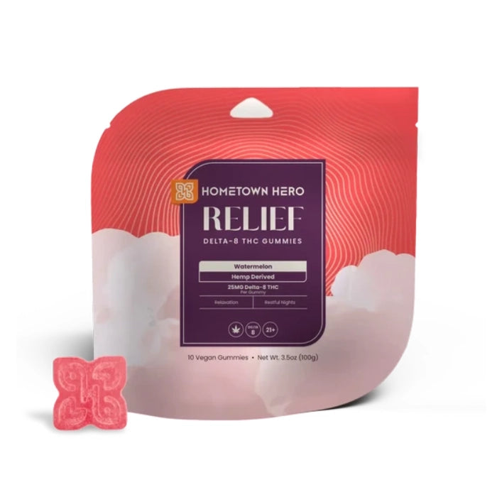 hometown hero relief delta-8 thc gummies watermelon