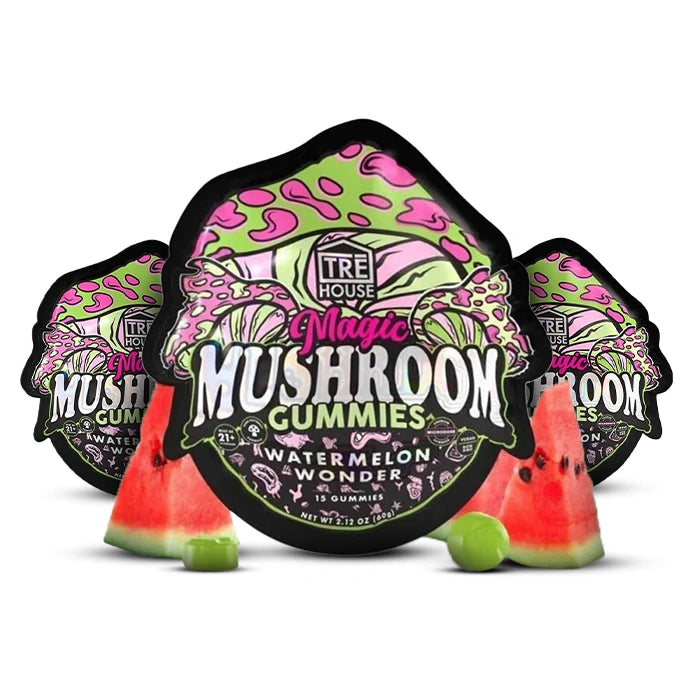 tre house watermelon wonder magic mushroom gummies