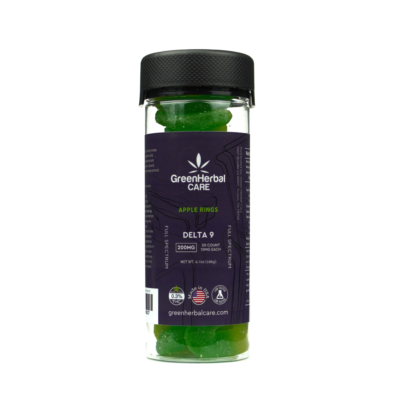 ghc delta-9 200mg gummies apple rings