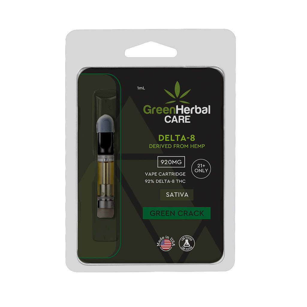 delta-8 vape cartridge sativa green crack 920mg