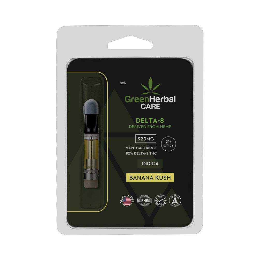 ghc delta-8 vape cartridge indica banana kush 920mg