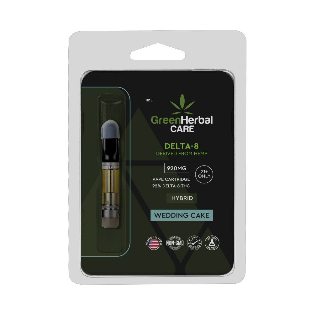 ghc delta-8 vape cartridge hybrid wedding cake 920mg