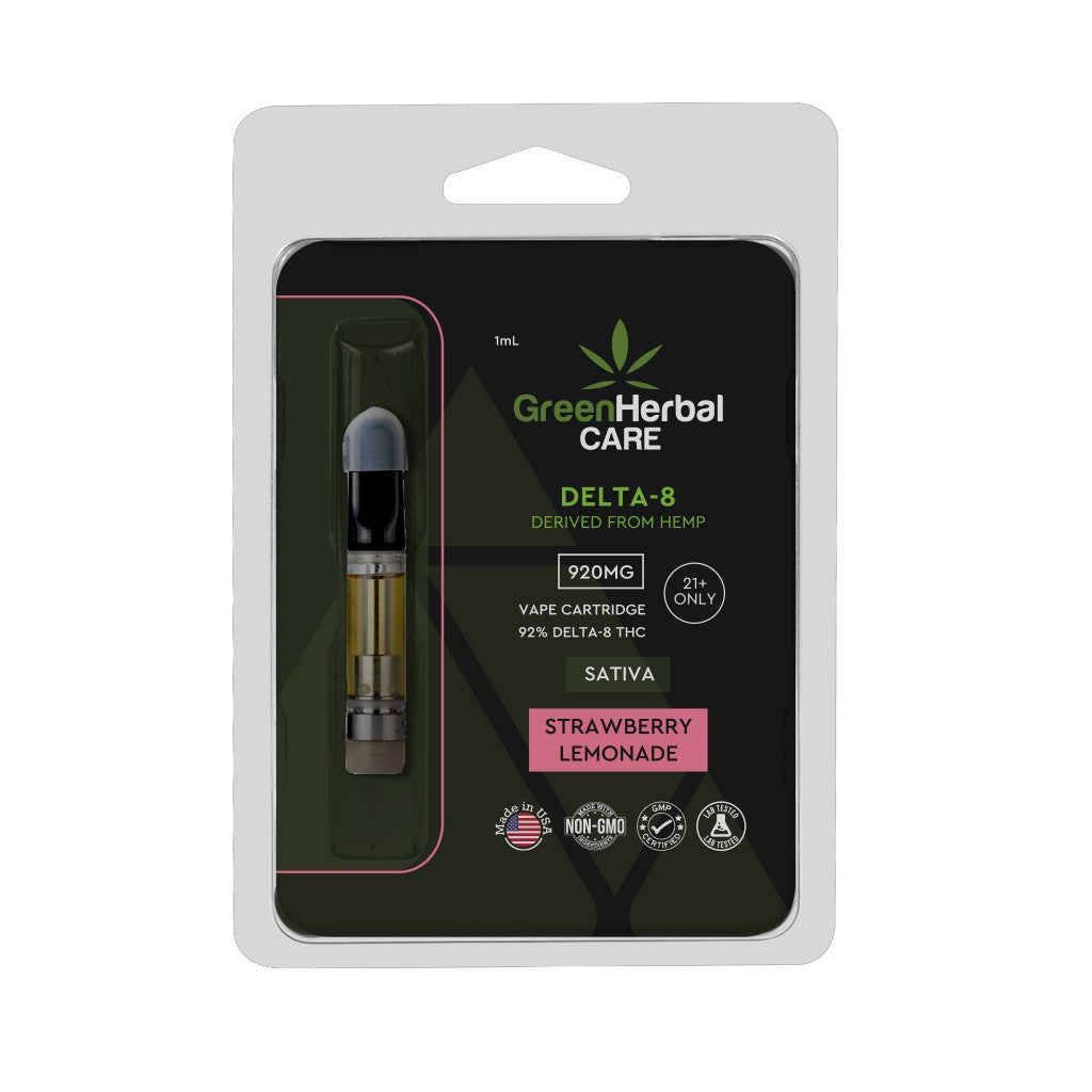 ghc delta-8 vape cartridge sativa strawberry lemonade 920mg