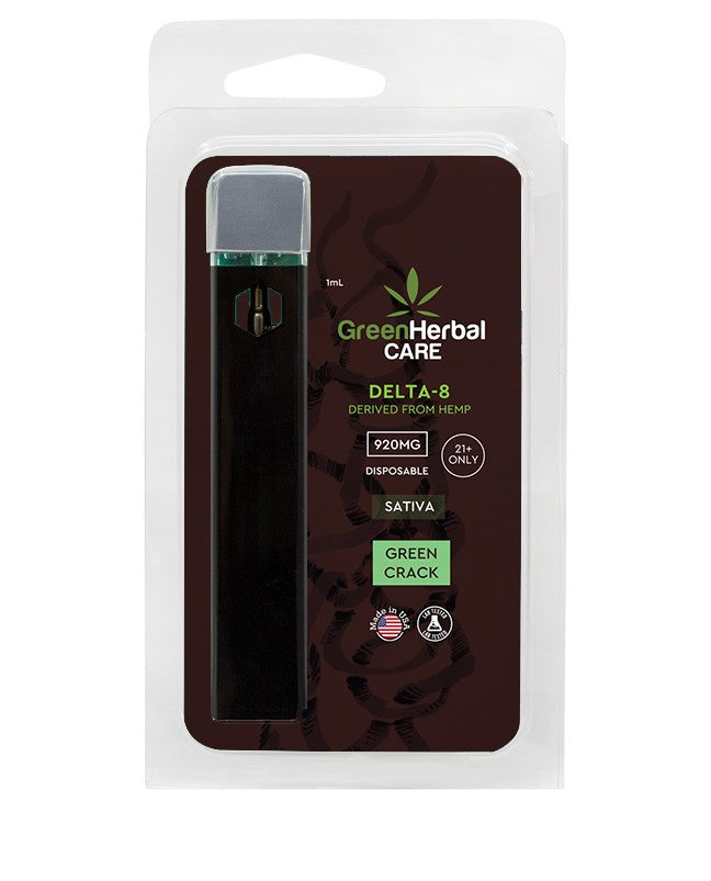 ghc delta-8 920mg green crack disposable