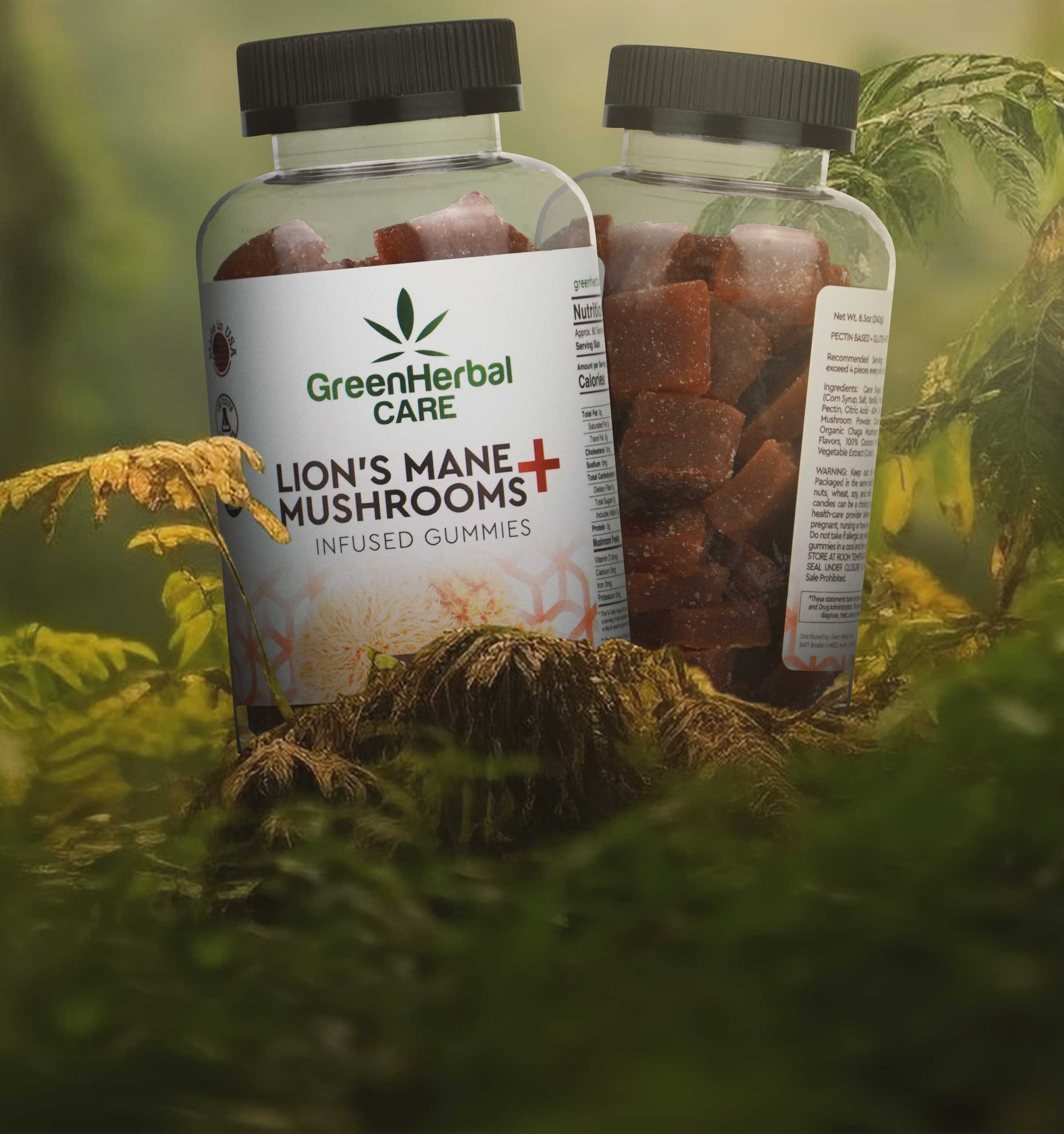 ghc lions mane mushrooms infused gummies mobile banner