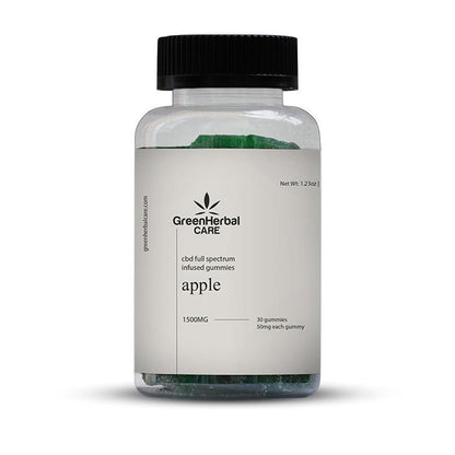 cbd full spectrum infused gummies apple 1500mg