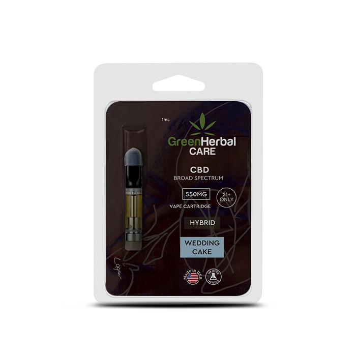 Buy GHC CBD Broad Spectrum Vape Cartridge Wedding Cake Hybrid