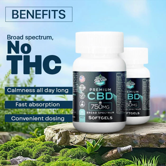 CBD Broad Spectrum Soft Gels Benefits Pic