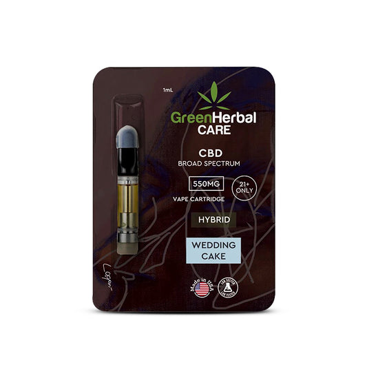 CBD Broad Spectrum Vape Cartridge Wedding Cake Hybrid
