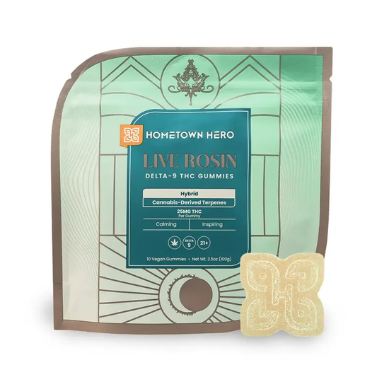 HTH Delta-9 THC Hybrid Live Rosin Gummies