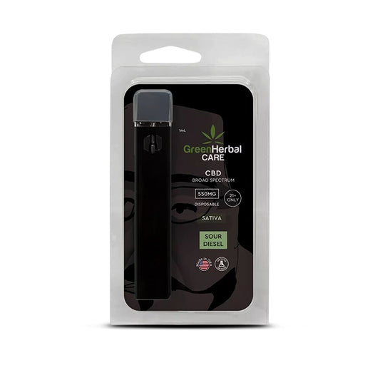 GHC CBD Broad Spectrum Disposable Vape Sour Diesel Sativa