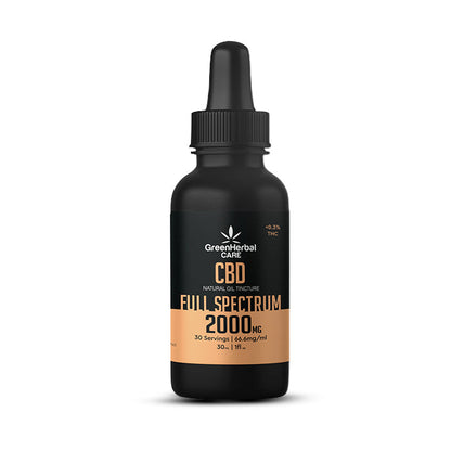 GHC CBD Full Spectrum Oil 2000mg Bottle