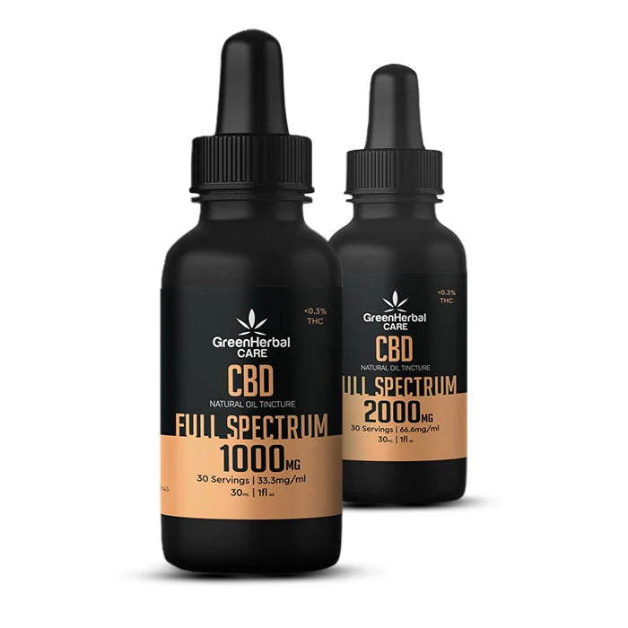 GHC CBD Full Spectrum Oil Bottles