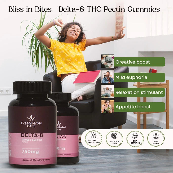 GHC Delta-8 THC Pectin Gummies Lifestyle Img