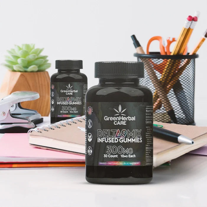 GHC Delta-9 Mix THC Gummies Assorted Lifestyle Image