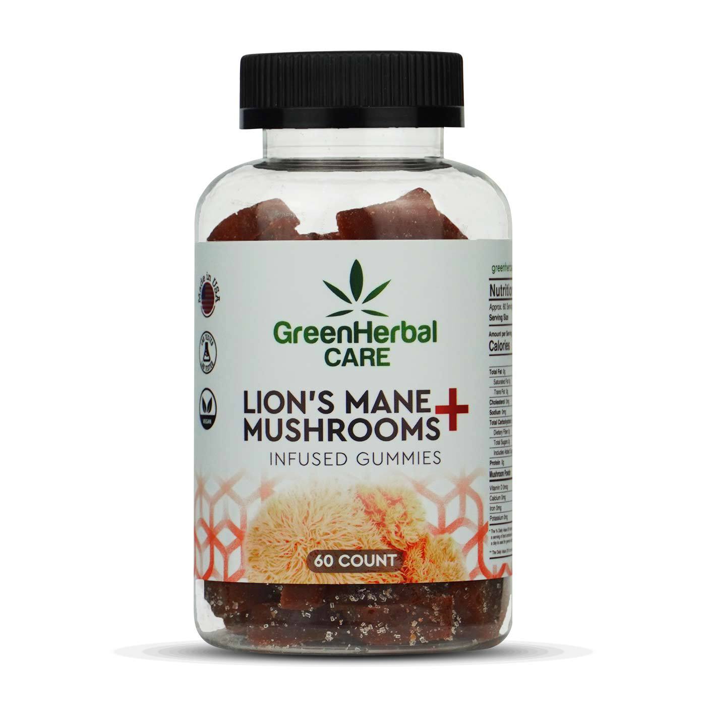 ghc lions mane mushrooms isfused gummies