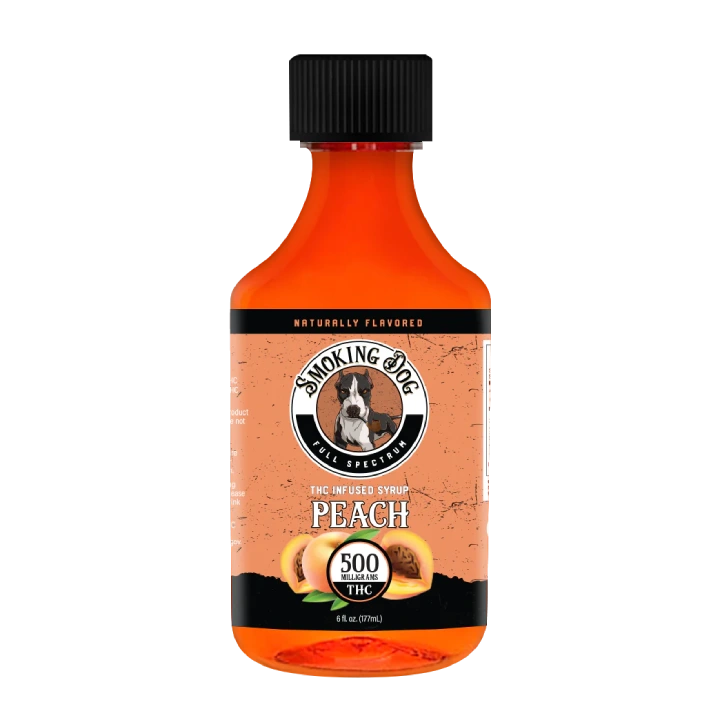 Smoking Dog THC Infused Syrup Peach 500mg