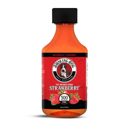 smoking dog delta 9 thc syrup 500mg strawberry flavor