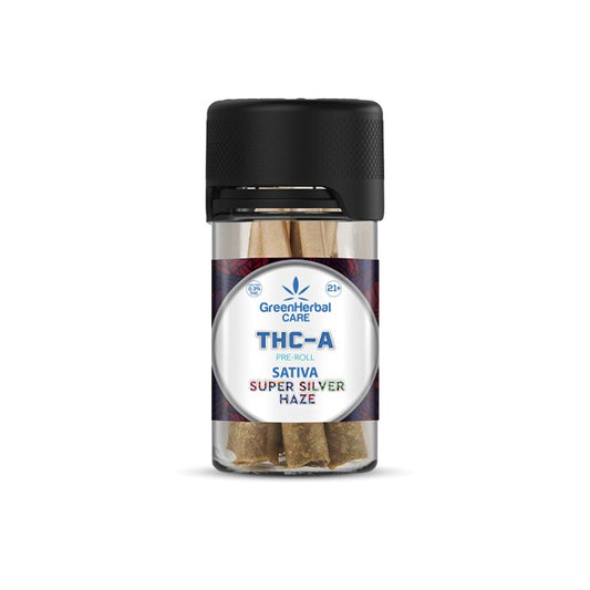 GHC THCA 0.5g Pre-Rolls 5pk - Super Silver Haze (Sativa)