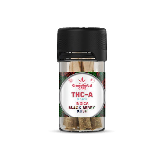 GHC THCA 0.5g Pre-Rolls 5pk - Black Berry Kush (Indica)