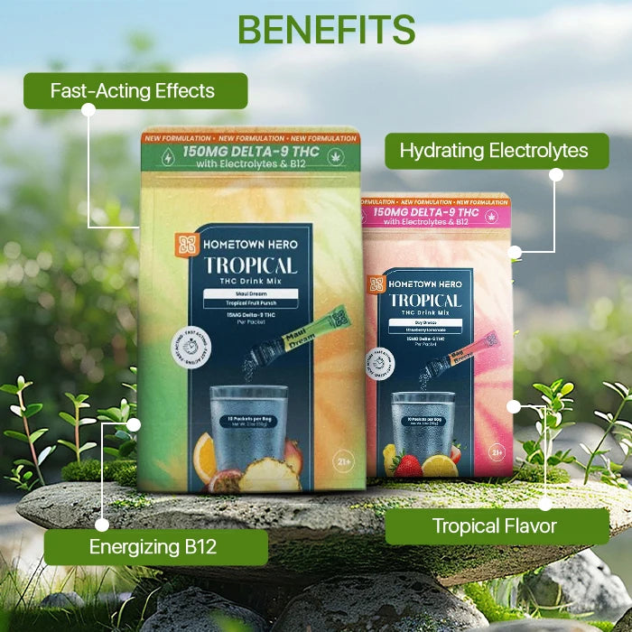 Tropical THC Drink Mix Benefits Pic