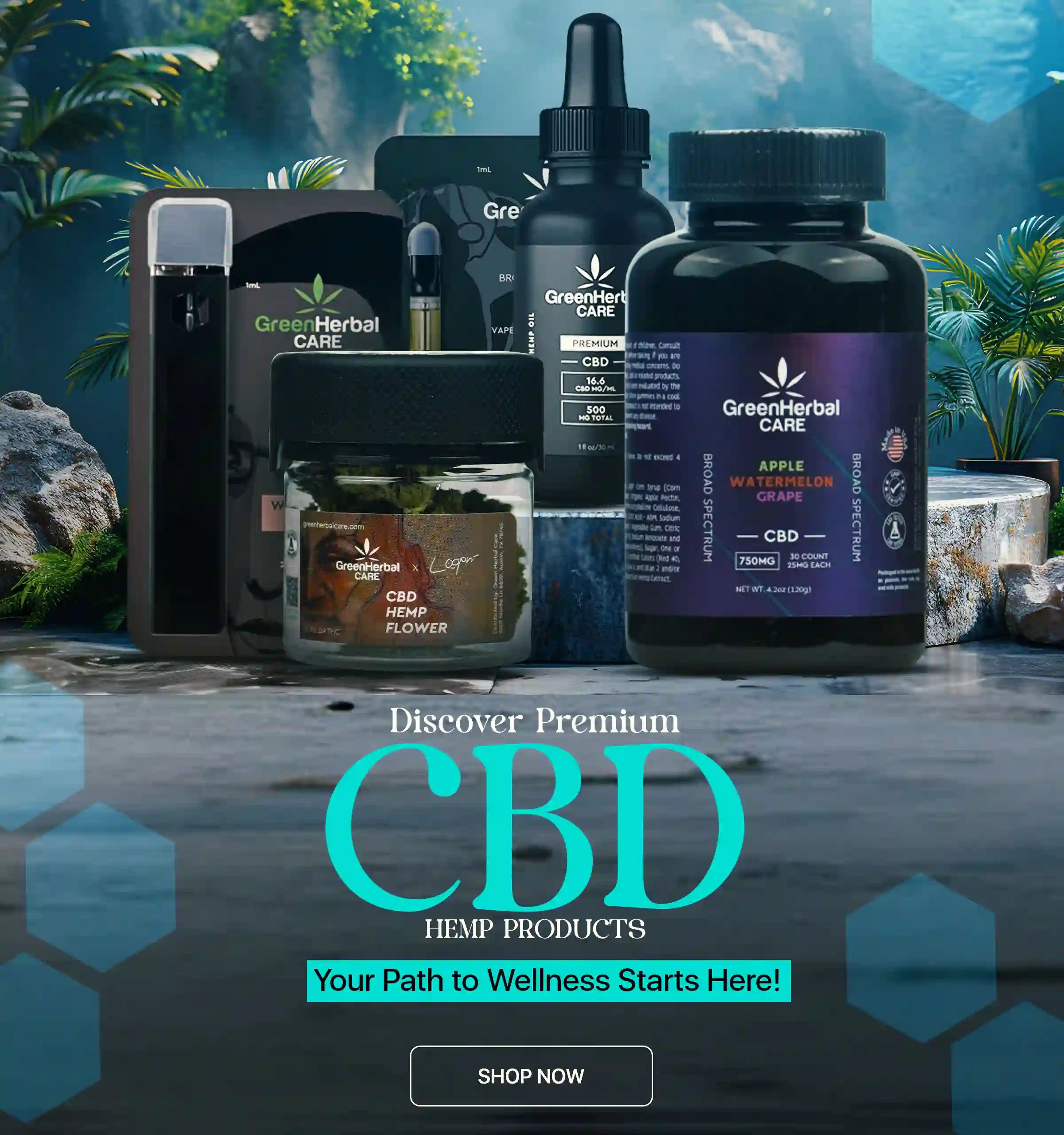 cbd hemp products for sale online mobile banner