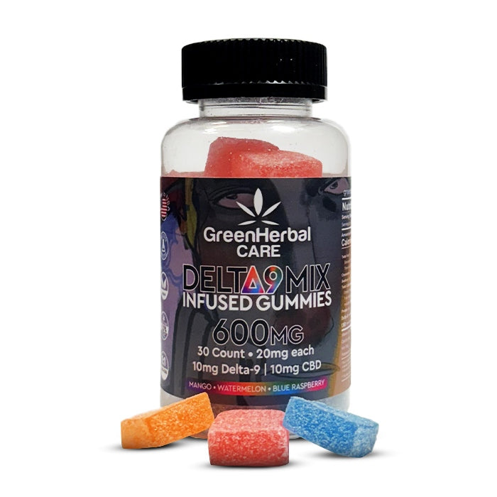 GHC Delta-9 THC/CBD Gummies (Assorted) - 600MG