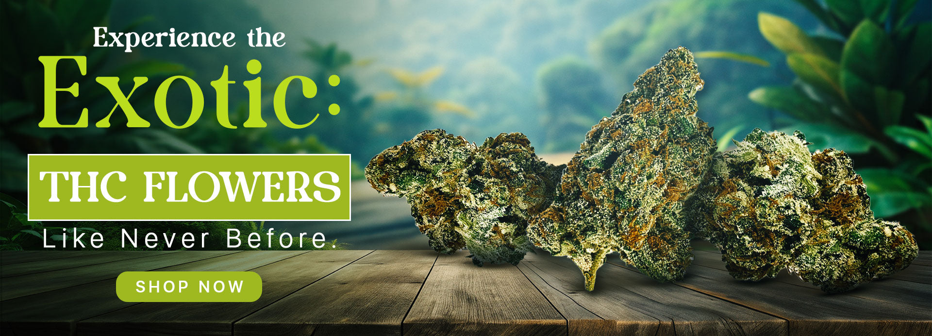 exotic thc flowers home page banner desktop