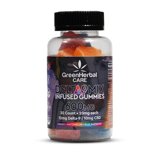 ghc delta-9 mix infused gummies 600mg