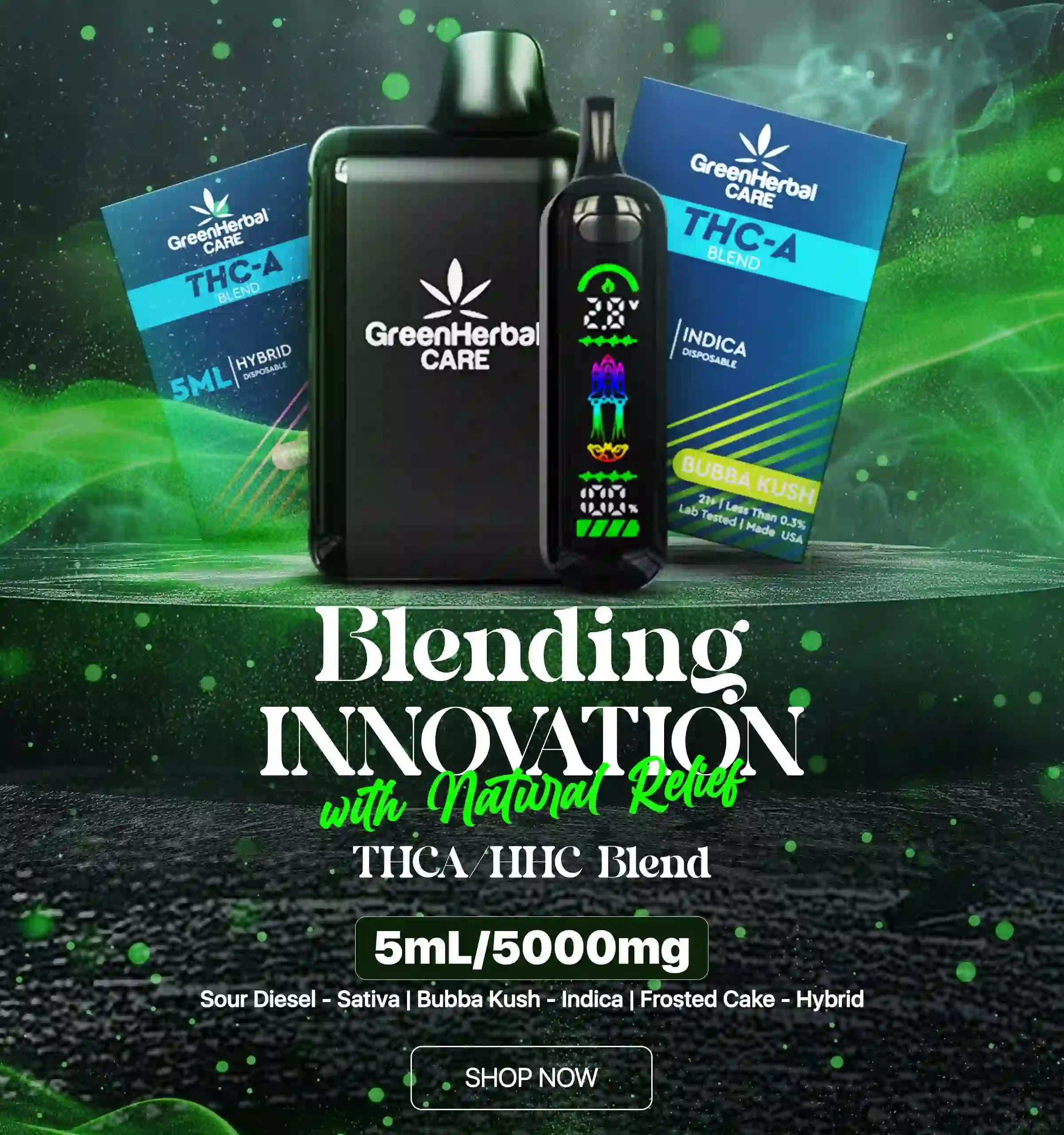 ghc thca blend 5ml disposable vape-home page banner mobile