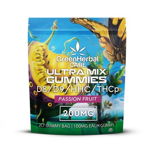 ghc ultra mix gummies 200mg 2ct gummy bag